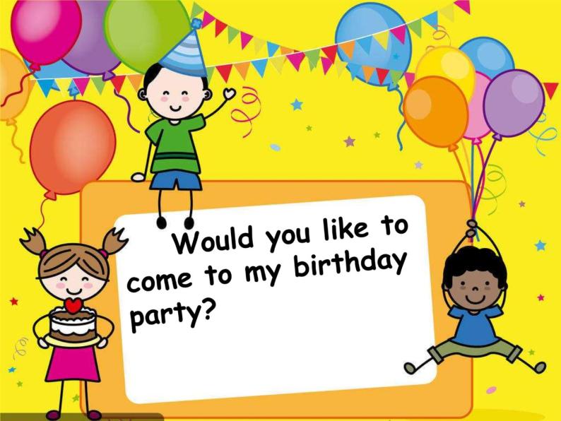 六年级上册英语课件－Unit3 Would you like to come to my birthday party？（Lesson13) ｜人教精通版 (共11张PPT)01