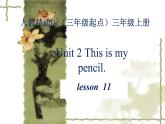 三年级英语上册课件-Unit2 This is my pencil.  Lesson  11   人教精通版