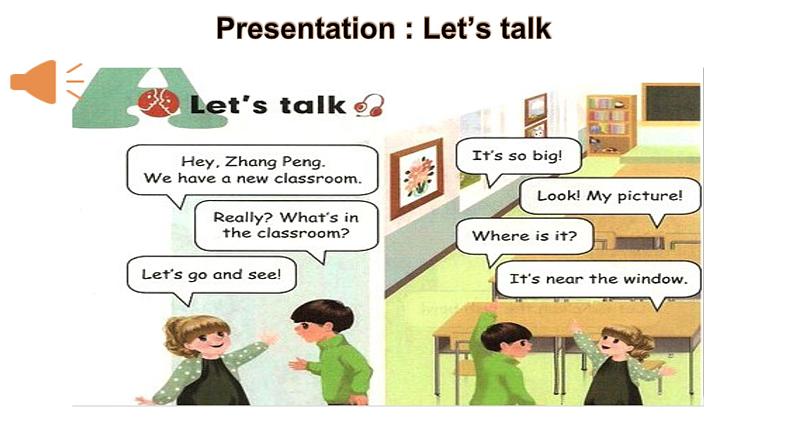 人教版PEP四上Unit1MyclassroomA  Let's talk 课件08