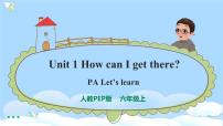 人教版 (PEP)六年级上册Unit 1 How can I get there? Part A公开课ppt课件