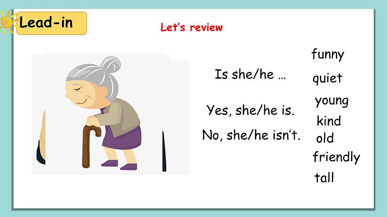 人教版英语五上《Unit1 What's he like part B Let’ s talk》课件PPT+教学设计03