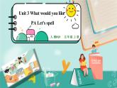 Unit 3 What would you like PA Let's spell课件PPT+教案