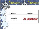 六年级英语上册课件-Unit 3 Lesson 14 Snow! It's Winter冀教版(共12张PPT)