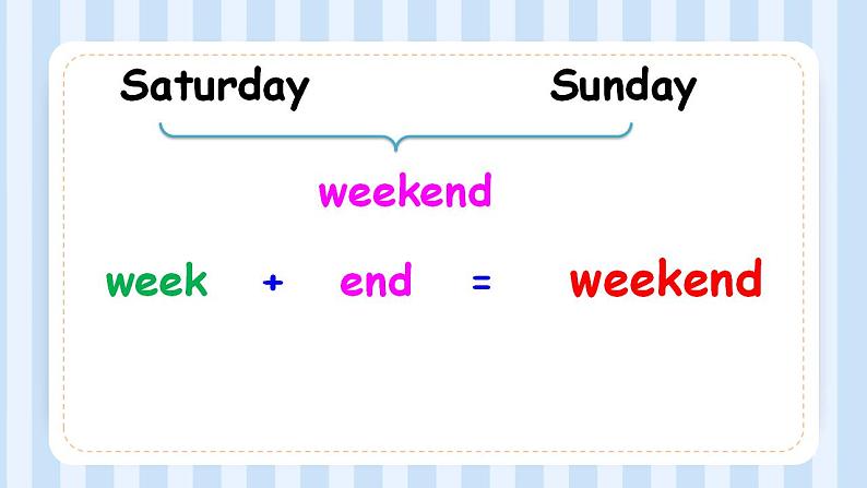 Unit 2   My week Part A-C （课件）人教PEP版英语五年级上册04