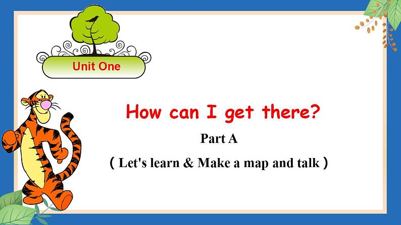 PEP六年英语上册课件Unit 1 Part A  Let's learn &Make a map and talk01