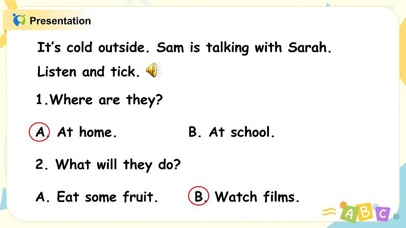 PEP六上Unit6How do you feelPartA第二课时 课件PPT+教案06