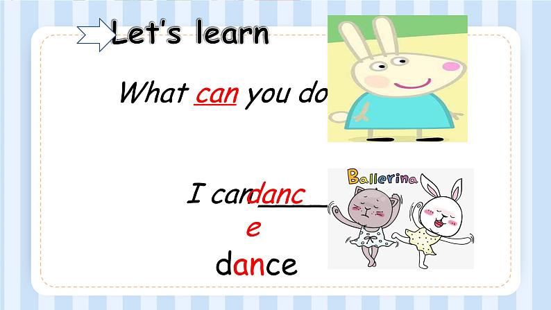 Unit 4 What can you do？Part A Let 's learn（课件）人教PEP版英语五年级上册第3页