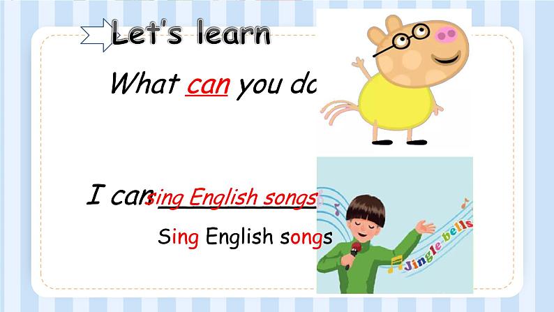 Unit 4 What can you do？Part A Let 's learn（课件）人教PEP版英语五年级上册第5页