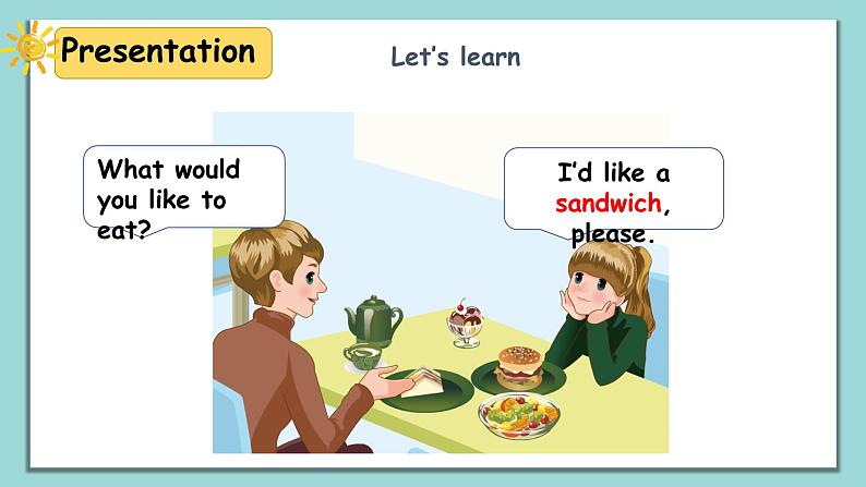 人教版英语五上《Unit3 What would you like part A Let’s learn》课件PPT第5页