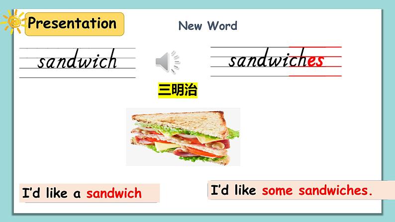 人教版英语五上《Unit3 What would you like part A Let’s learn》课件PPT第6页