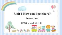 人教版 (PEP)六年级上册Unit 1 How can I get there? Part A授课ppt课件