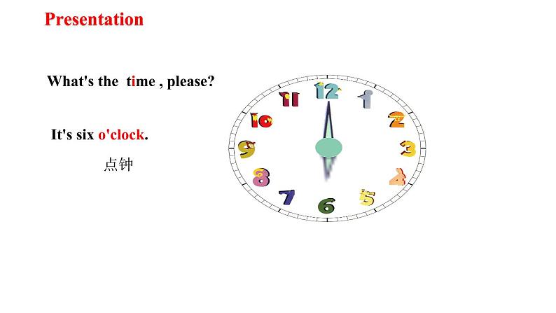 五年级下册英语课件－Module 2 Unit 2 Lunch is usually at half past twelve. 外研版（一起） (共14张PPT)05