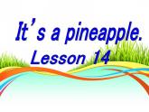 四年级上册英语课件－Unit3 It's a pineapple（Lesson14) ｜人教精通版 (共16张PPT)