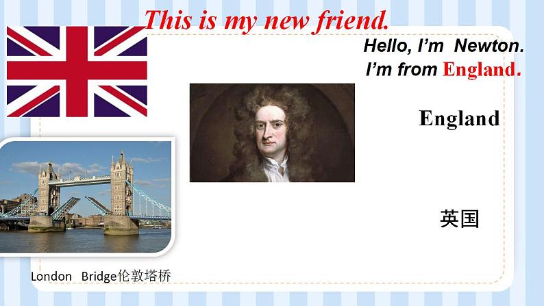 Unit 1  This is my new friend! Lesson 1 （课件）人教精通版英语四年级上册06