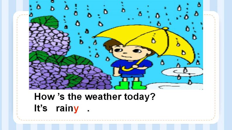 Unit 4 How’s the weather today？ Lesson 22（课件）人教精通版英语四年级上册08