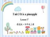 Unit 3   It's a pineapple Lesson 17 （课件）人教精通版英语四年级上册
