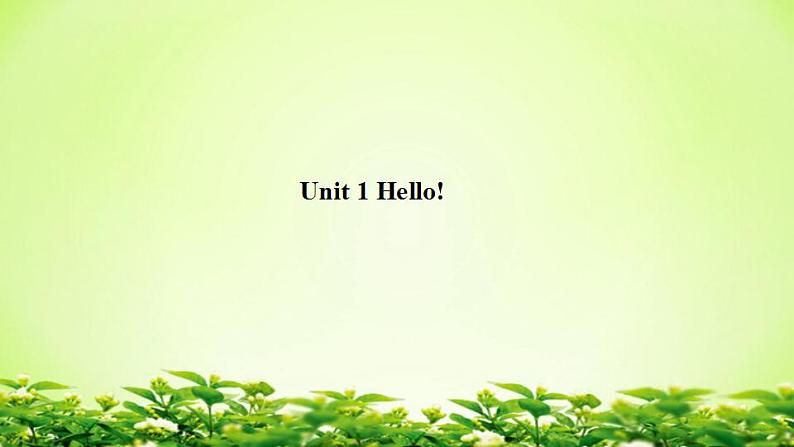 三年级上册英语课件-- Unit 1 Hello  人教PEP版(共13张PPT)(1)第1页