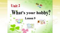 人教精通版六年级上册Unit 2 What's your hobby?Lesson 9教课内容ppt课件