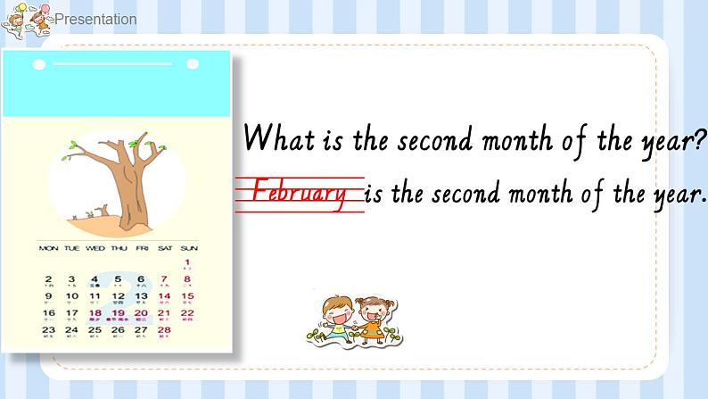 Unit 4  January is the first month. Lesson 19（课件）人教精通版英语六年级上册第5页