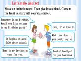 Unit 3 Would you like to come to my birthday party？ Lesson 13（課件）人教精通版英語六年級上冊