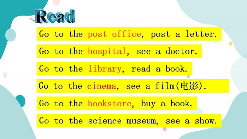 六年级上册英语课件+素材+教学思路-Unit 1 How can I get there？ PA Let's talk  人教PEP05