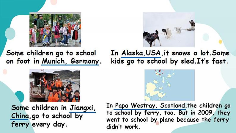 六年级上册英语课件+素材+教学思路-Unit 2 Ways to go to school PB Read and write 人教PEP08