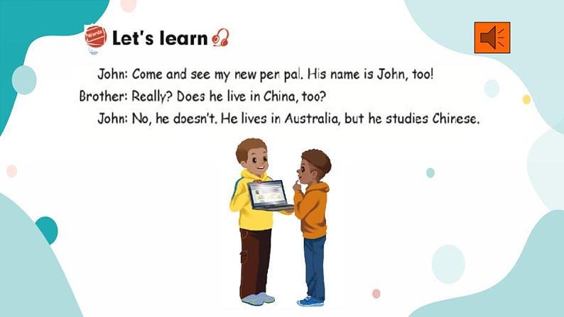 六年级上册英语课件+素材+教学思路-Unit 4 I have a pen pB Let's learn 人教PEP07