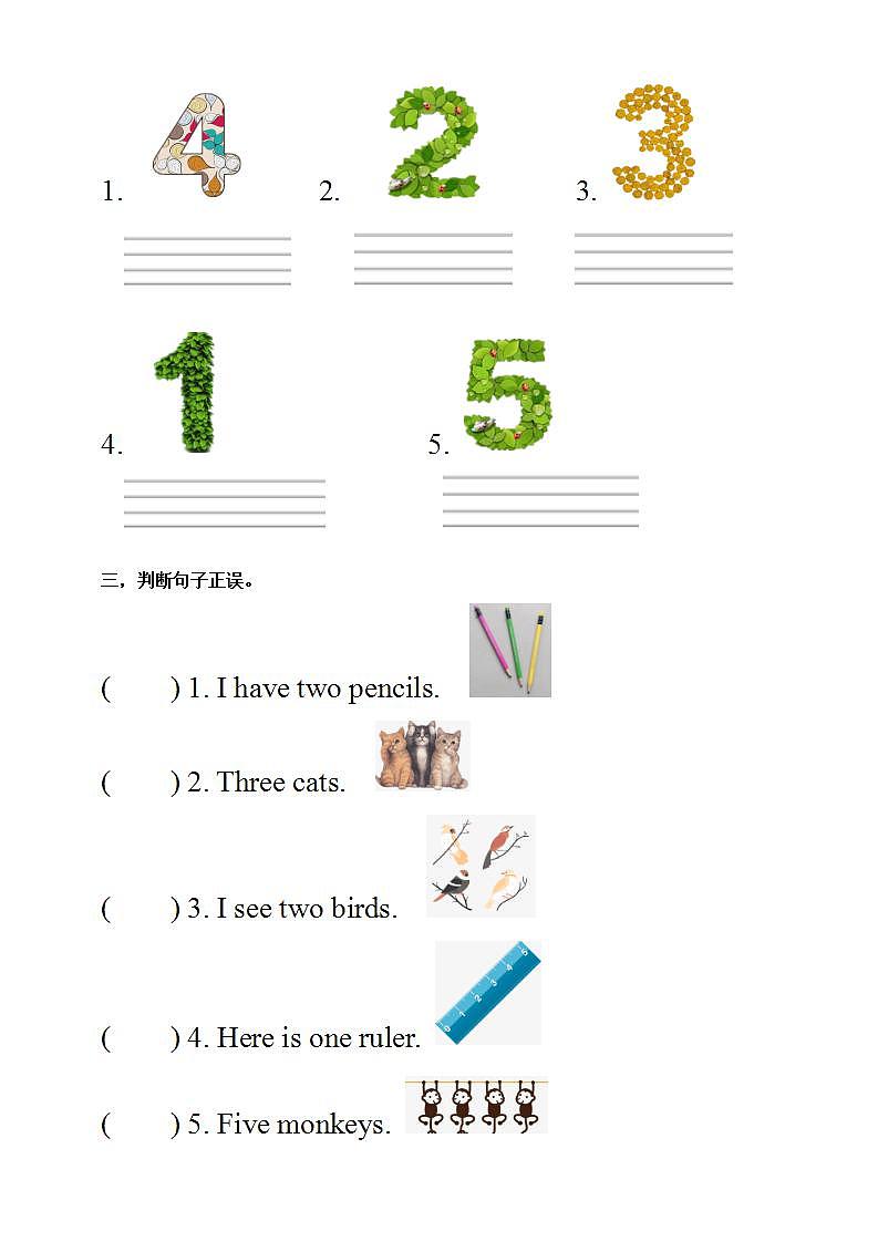 人教PEP版3上英语 Unit 6 Happy birthday PA Let's learn 课件+教案+练习+音视频02