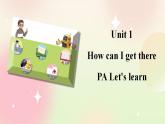 人教PEP版6上英语 Unit 1 How can I get there PA Let's learn 课件+教案+练习+音视频
