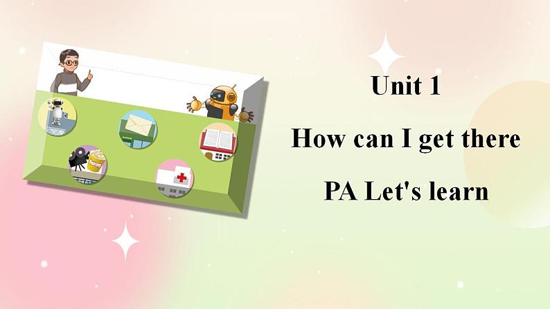 人教PEP版6上英语 Unit 1 How can I get there PA Let's learn 课件+教案+练习+音视频01