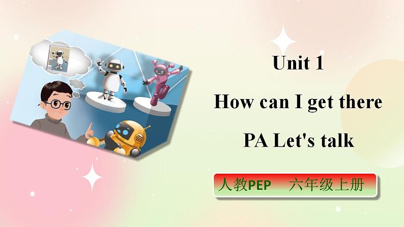 人教PEP版6上英语 Unit 1 How can I get there PA Let's talk 课件+教案+练习+音视频01