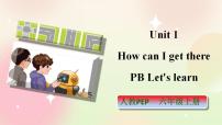 小学英语人教版 (PEP)六年级上册Unit 1 How can I get there? Part B一等奖课件ppt