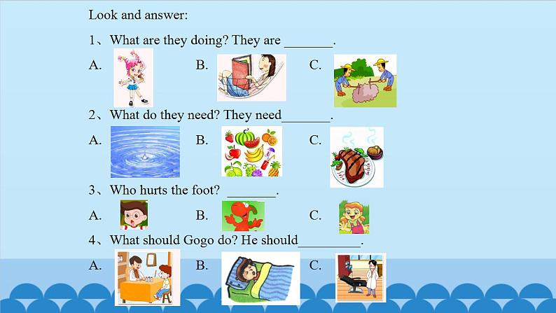 Unit 1 Feeling Sick Period 1-3 粤人版六年级上册英语课件03