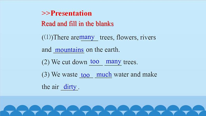 Unit 3 Care for the Earth  Period 3-4 陕旅版六年级上册英语课件06