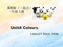 冀教版 (一年级起点)一年级上册Lesson 21  Black, White精品课件ppt