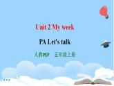 Unit 2 My week PA Let's talk 课件+教案+动画素材