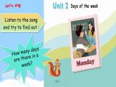 Unit 2 My week PA Let's learn 课件+教案+练习+动画素材