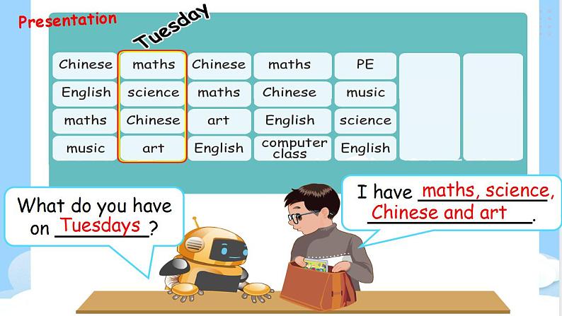 Unit 2 My week PA Let's learn 课件+教案+练习+动画素材08