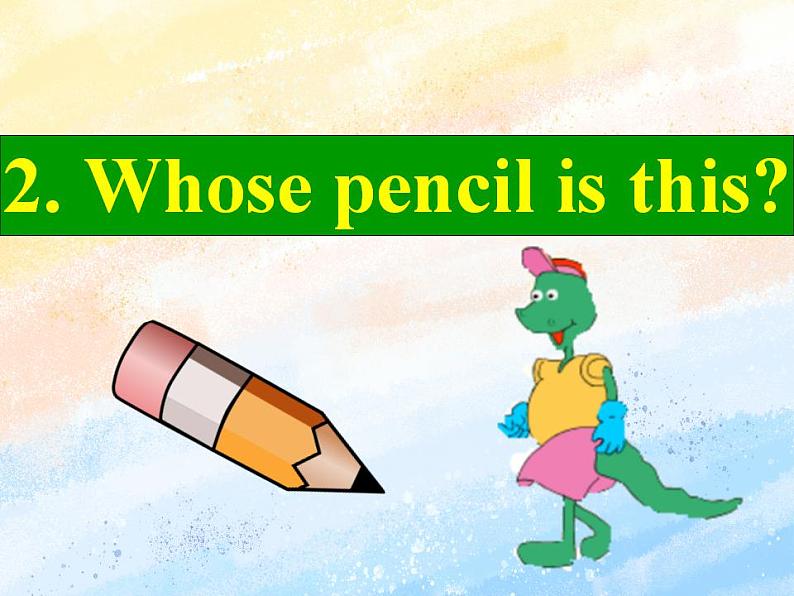 冀教版（一起）4上英语 Lesson 2 Is this your pencil 课件+教案05