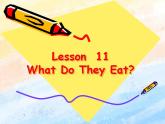 冀教版（一起）4上英语 Lesson 10 What do they eat 课件+教案