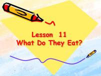 冀教版 (一年级起点)四年级上册Lesson 10 What Do They Eat?精品课件ppt