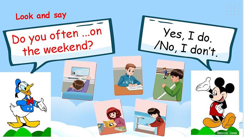 Unit 2 My week PB Let's talk 课件+教案+动画素材04