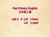 五年级上册英语课件-Unit 2 My week  A  Let’s learn  Let’s spell 人教PEP版(共18张PPT)