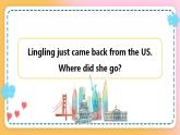 接力版英语6上Lesson 8 Lingling went to the US 2课时课件+教案