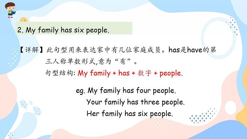 人教PEP版四上英语  Unit 6 Meet my family!  Part A 第1课时   课件+练习07