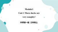 小学英语Module 3Unit 1 These ducks are very naughty.精品ppt课件