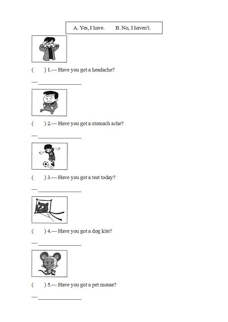 外研版（一年级起点）3上英语 Module 7 Unit 1 Have you got a headache 课件+教案+练习+音视频02