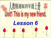 小学人教精通版Lesson 6 Revision备课课件ppt
