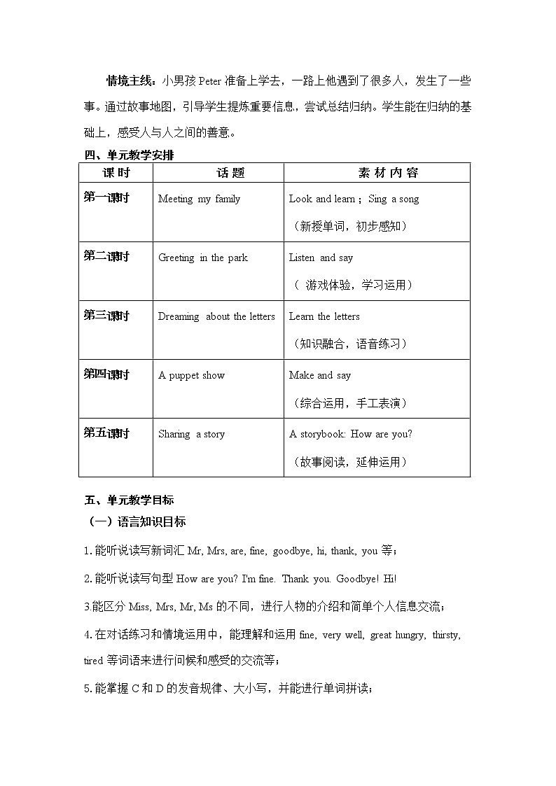 沪教版小学英语三年级上册第一模块第二单元第一课时 教案03
