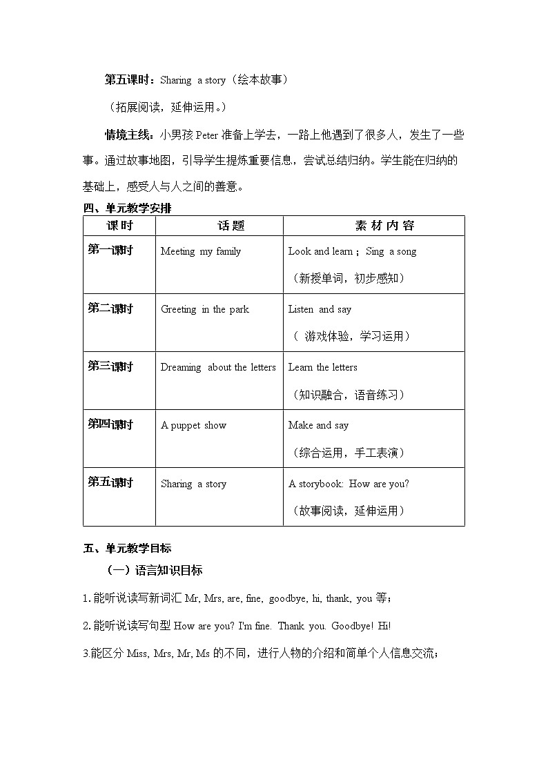 沪教版小学英语三年级上册第一模块第二单元第四课时 教案03